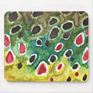 Brun örtfisk musmatta