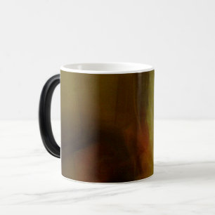Brun oskärpa, bakomliggande kaffe Mugg