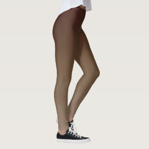 Brun övertoning leggings