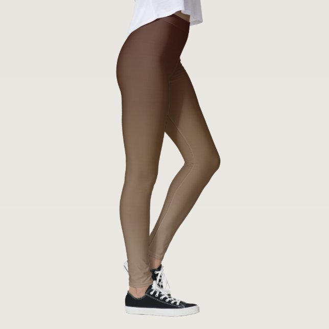 Brun övertoning leggings (Höger)