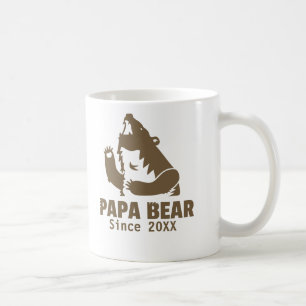 Brun Pappa Björn Sedan Faderskapsår Pappa Mugg