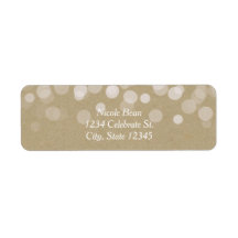 Brun papper enkel lantlig bröllopinbjudan