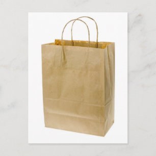 Brun papper påse vykort