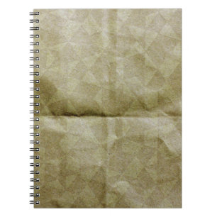 Brun papper rynka. Gör det pappra. Bakgrund Anteckningsbok