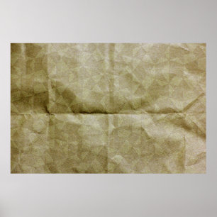 Brun papper rynka. Gör det pappra. Bakgrund Poster