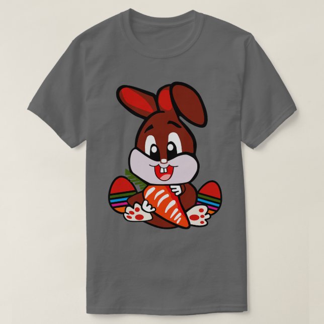 Brun Påskhare T Shirt (Design framsida)