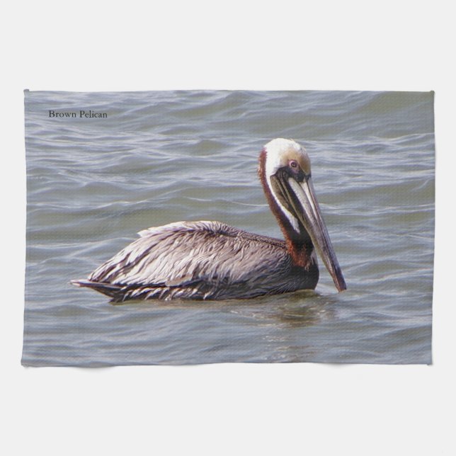 Brun Pelican-kökshandduk Kökshandduk (Horisontell)