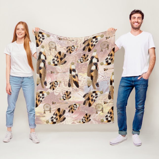 Brun pelikan eller hökkvarnar fleecefilt (På plats)