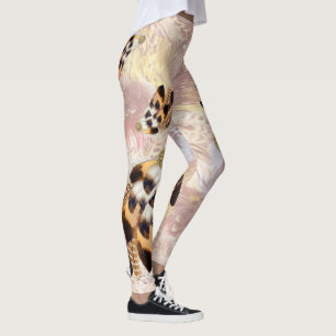 Brun pelikan eller hökkvarnar leggings