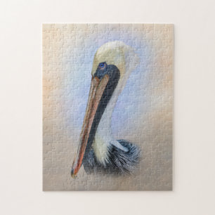 Brun pelikan pussel