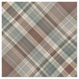 Brun pläd för blått tyg