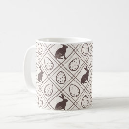Brun Plaid Påsk Kaffemugg