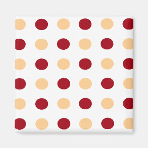 Brun polka dots magnet