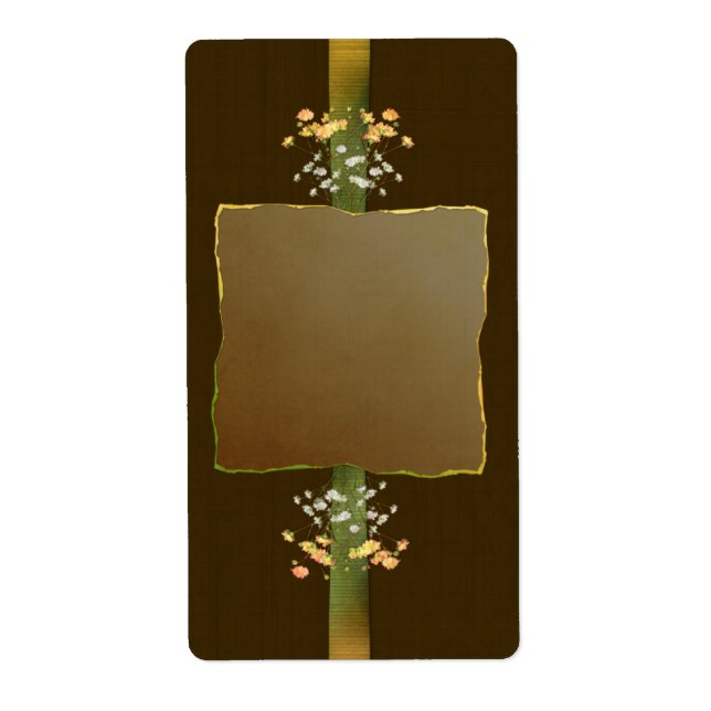 Brun positiv etikett fraktsedel (Framsidan)