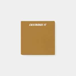 Brun Post-it Block