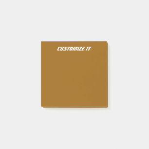 Brun Post-it Block