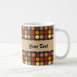Brun prickmönster kaffemugg