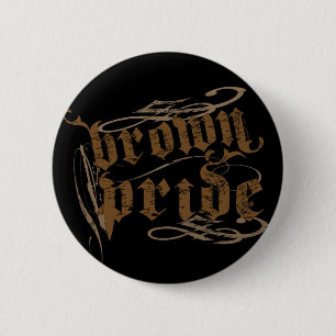 Brun pride knäppas knapp