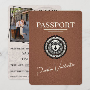 Brun Puerta Vallarta-pass Spara datum Datumet