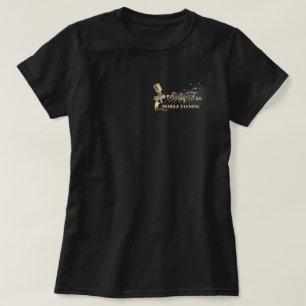 Brun punktfärgtonssnurnering t shirt