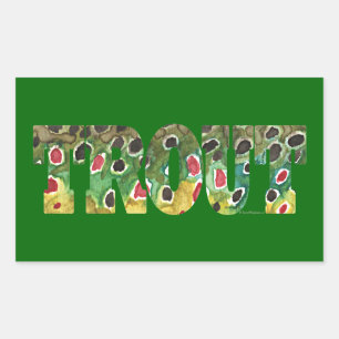 Brun regnbåge design rektangulärt klistermärke