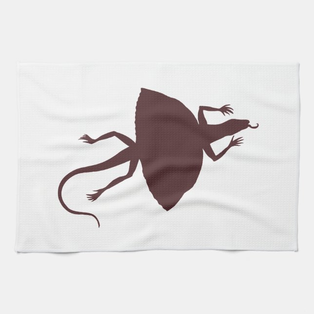 Brun reptil kökshandduk (Horisontell)