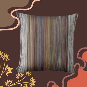 Brun, rost, Grått, plommon Kudde