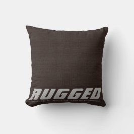 Brun RUGGED-tuff som bestämts manligt Kudde