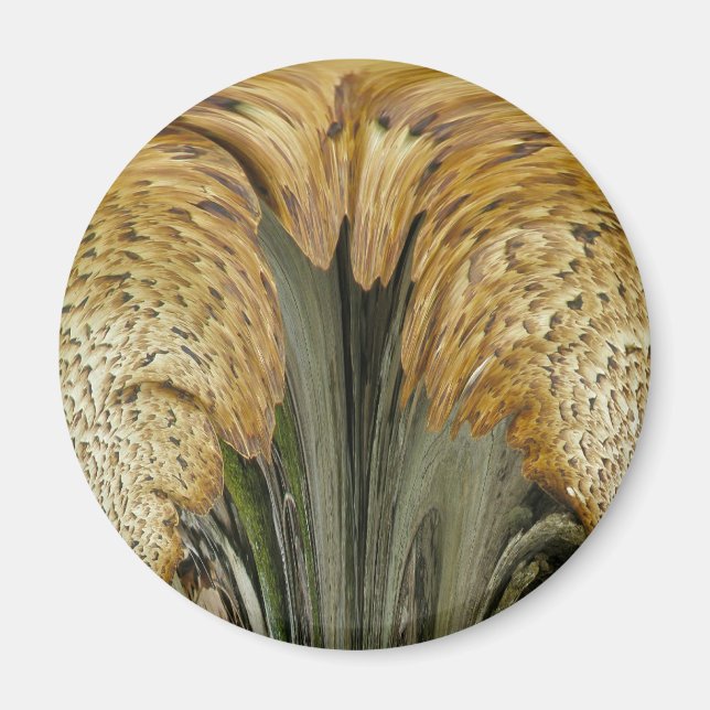 Brun, rund skyddsglasfiber som samordnar artiklar magnet (Framsidan)