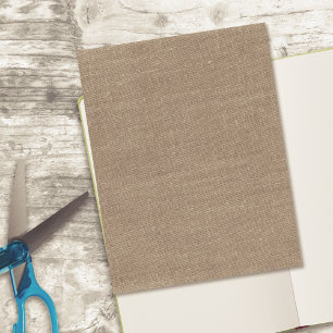 Brun rustic säckväv Scrapbooking Kartong