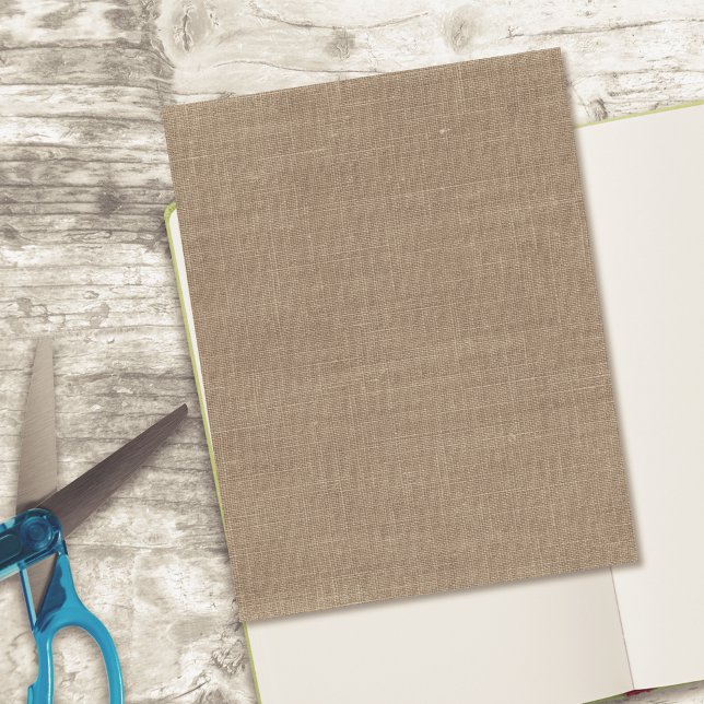 Brun rustic säckväv Scrapbooking Kartong (Skapare uppladdad)