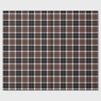 Brun rutigt presentpapper