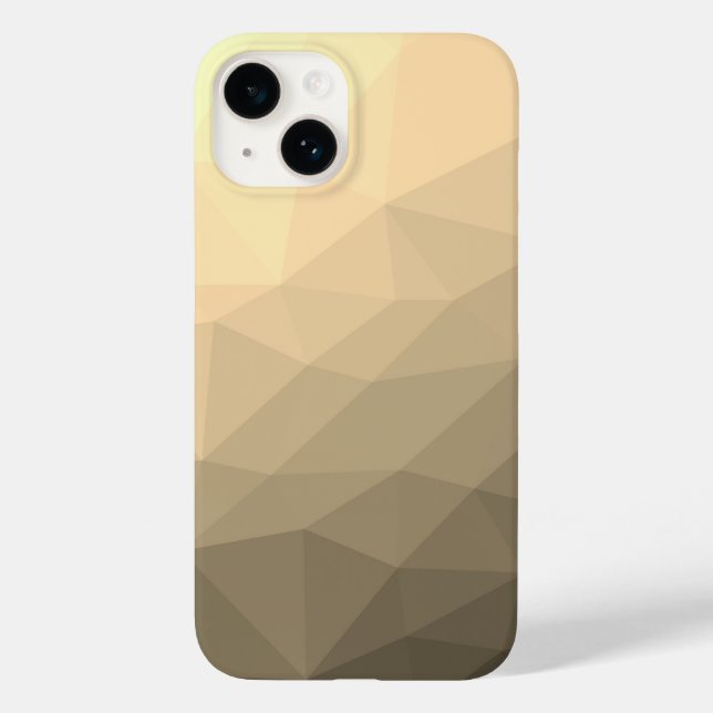 Brun sepia Gradient Geometric Mesh Mönster (Baksida)