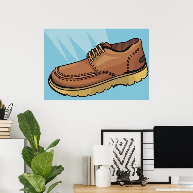 Brun Shoe-Footwear Poster (Skapare uppladdad)