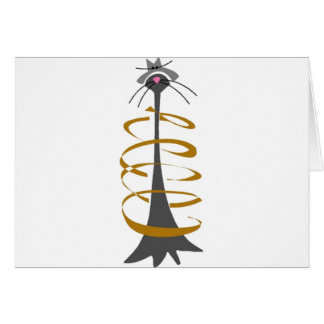 Brun Siamese katt Hälsningskort