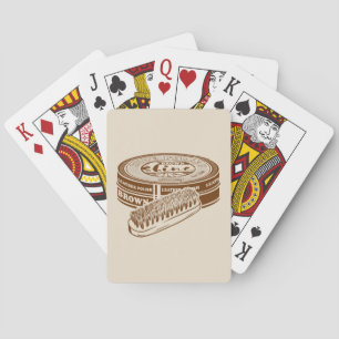 Brun skobenstyr tenn casinokort