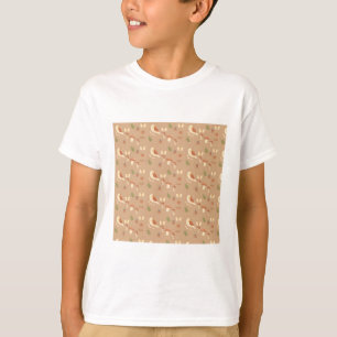 Brun skogs vilda naturtryck t shirt