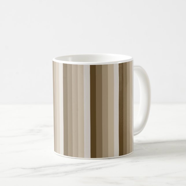 Brun skugga rand kaffemugg (Framsida höger)