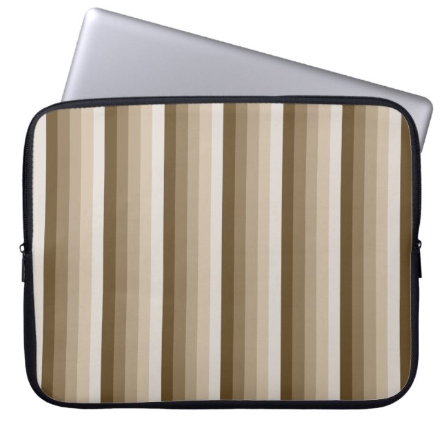 Brun skugga rand laptop fodral (Framsidan)