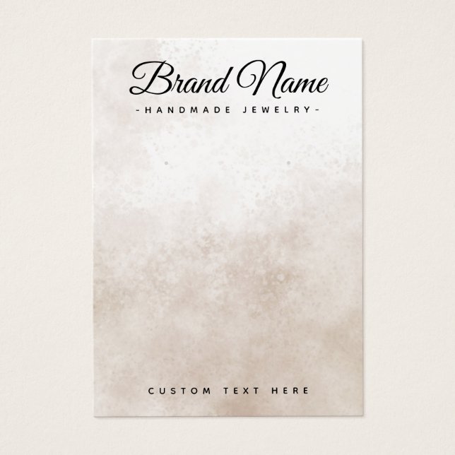 Brun skuggning visning för bakgrundsöronring visitkort (Framsidan)