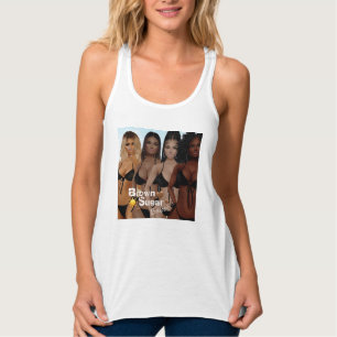 Brun Socker Babes Tanktop 2 Linne Med Racerback