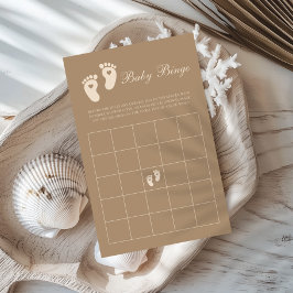Brun spår Könsbestämning Baby Bingo Spel