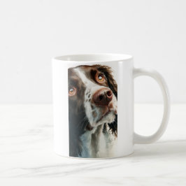 Brun springer spaniel porträtt kaffemugg