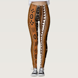 Brun stam- Boho design Leggings