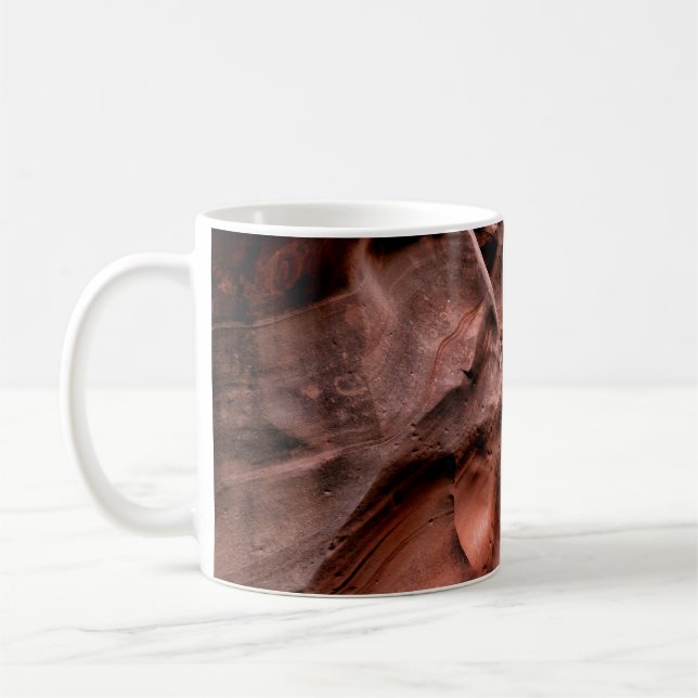 Brun sten-formationer kaffemugg (Vänster)
