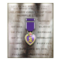 Brun sten "PURPLE HEART"