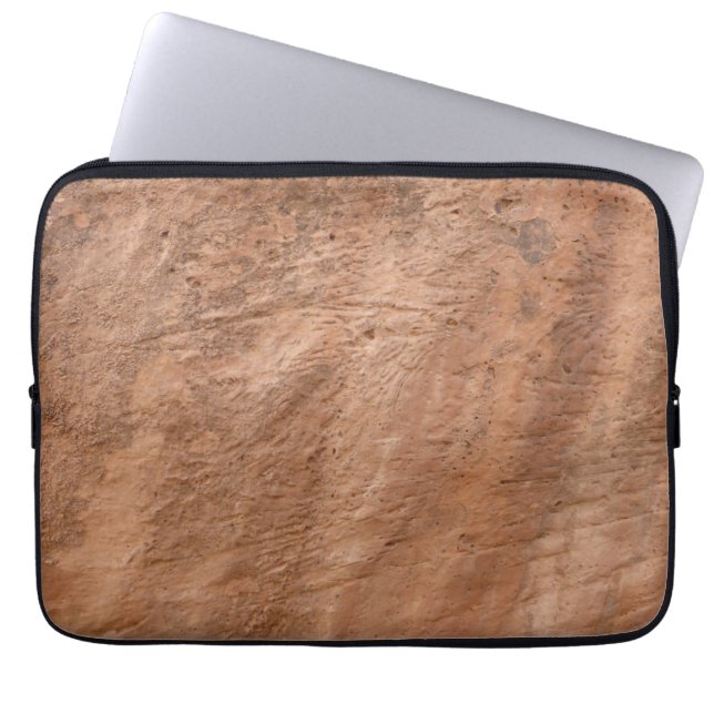 Brun sten Sten naturlig Laptop Fodral (Framsidan)