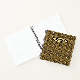 Brun svart Guld Play Sketchbook Bullet Journal