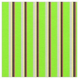 Brun, Svart, Gult, Ljust Grått och Chartreuse Tyg
