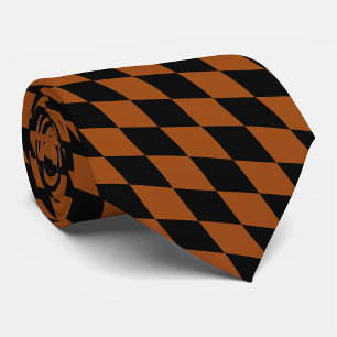 Brun Svart Harlekin Diamanter Rutmönster Design Slips